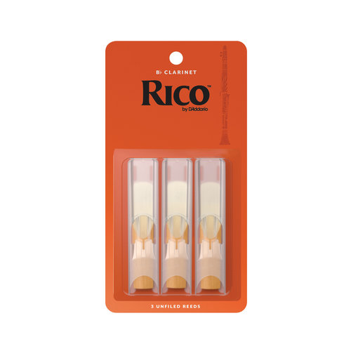 Rico Rico Bb Clarinet Reeds, 3-Pack