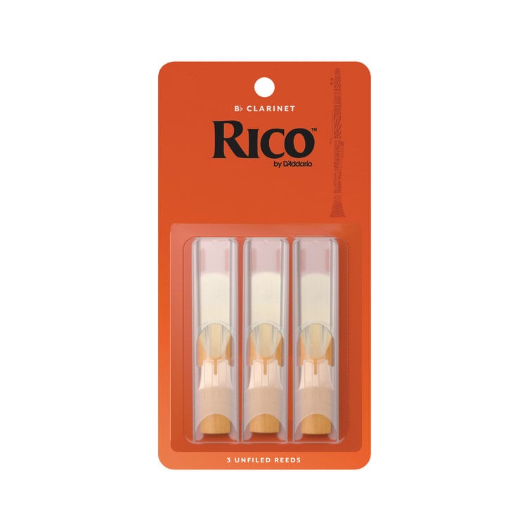 Rico Rico Bb Clarinet Reeds, 3-Pack