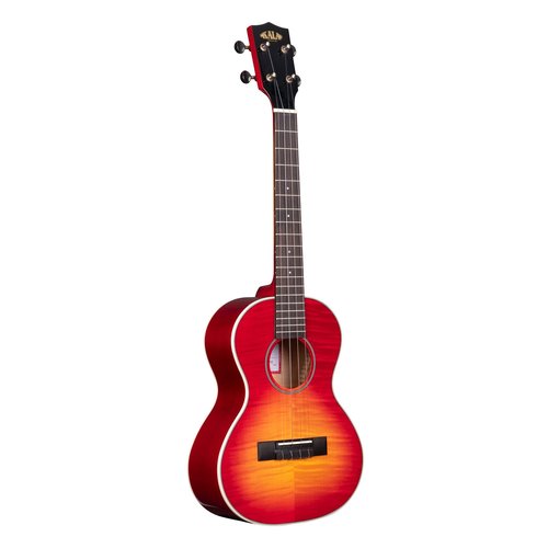 Kala Kala Flame Maple Cherry Burst Tenor Ukulele