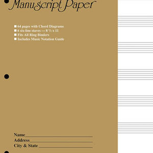 Hal Leonard Guitar Tablature Manuscript Paper - Standard