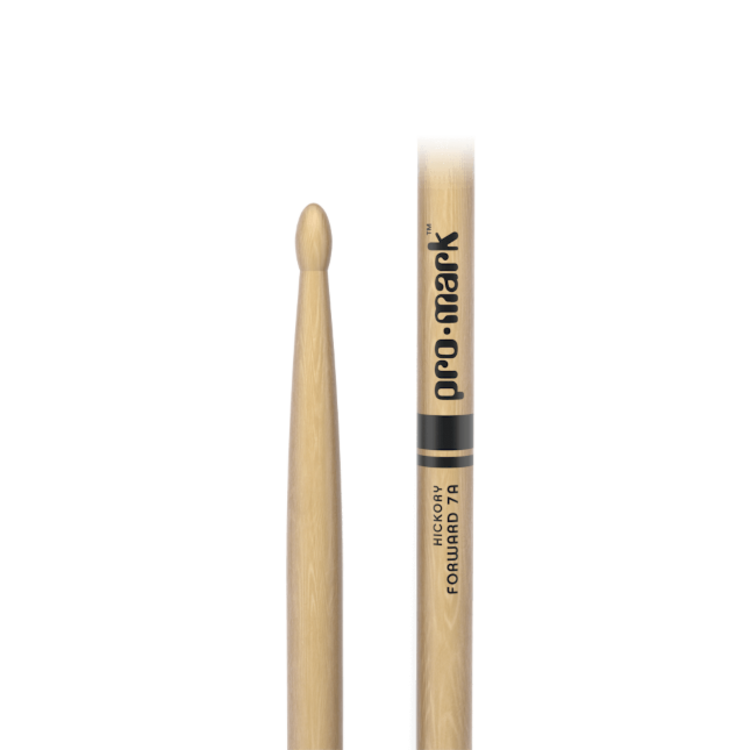 Promark ProMark Classic Forward 7A Hickory Drumstick, Oval Wood Tip