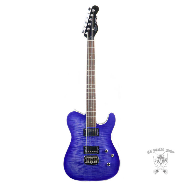 G&L G&L Tribute ASAT Deluxe Carved Top - Bright Blueburst