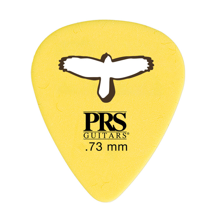 PRS PRS Delrin Punch Picks, 12-pack, Yellow 0.73mm