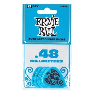 Ernie Ball Ernie Ball .48mm Blue Everlast Picks 12-pack