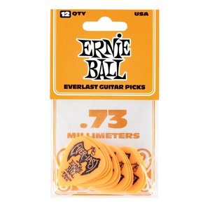 Ernie Ball Ernie Ball .73mm Orange Everlast Picks 12-pack