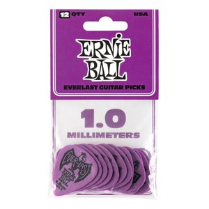 Ernie Ball Ernie Ball 1.0mm Purple Everlast Picks 12-pack