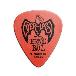 Ernie Ball Ernie Ball 1.14mm Red Everlast Picks 12-pack