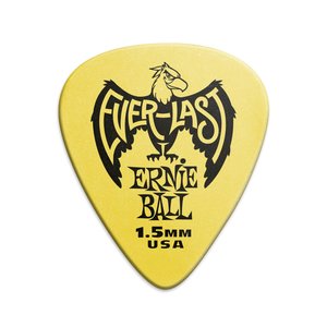 Ernie Ball Ernie Ball 1.5mm Yellow Everlast Picks 12-pack