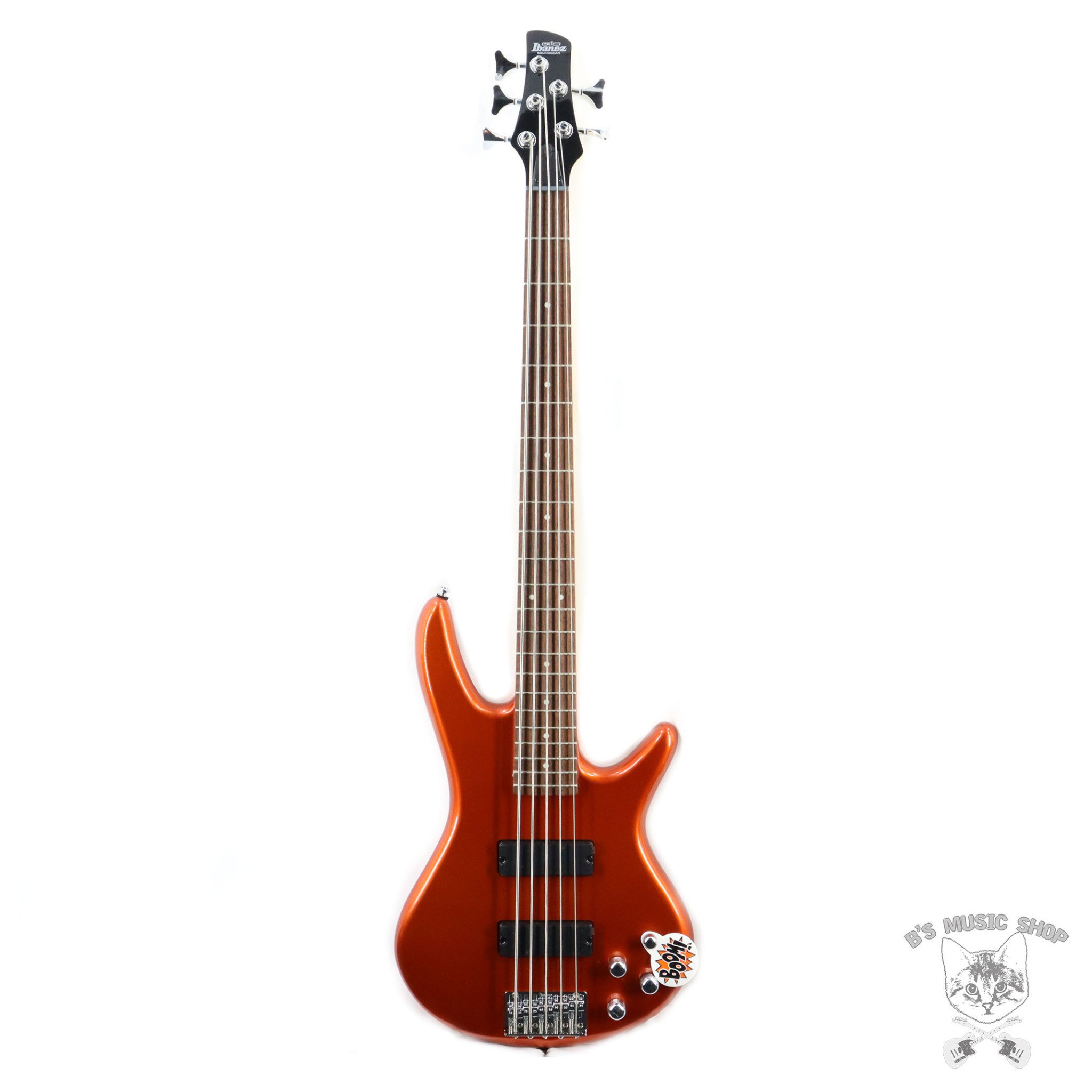 Ibanez Gio SR 5str Electric Bass - Roadster Orange Metallic - B's 