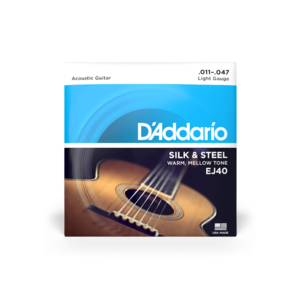 D'Addario 11-47 Light, Silk & Steel Acoustic Guitar Strings