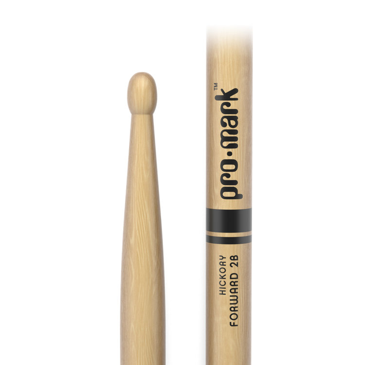 Promark ProMark Classic Forward 2B Hickory Drumstick, Oval Wood Tip