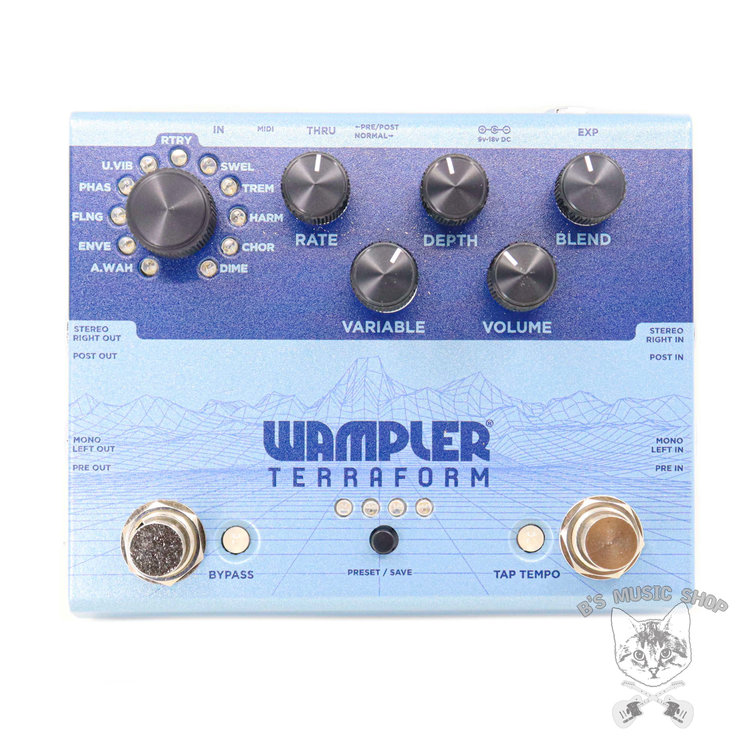 Wampler Wampler Terraform Multi-Modulation Effects Box with Advanced DSP and Programmable Presets