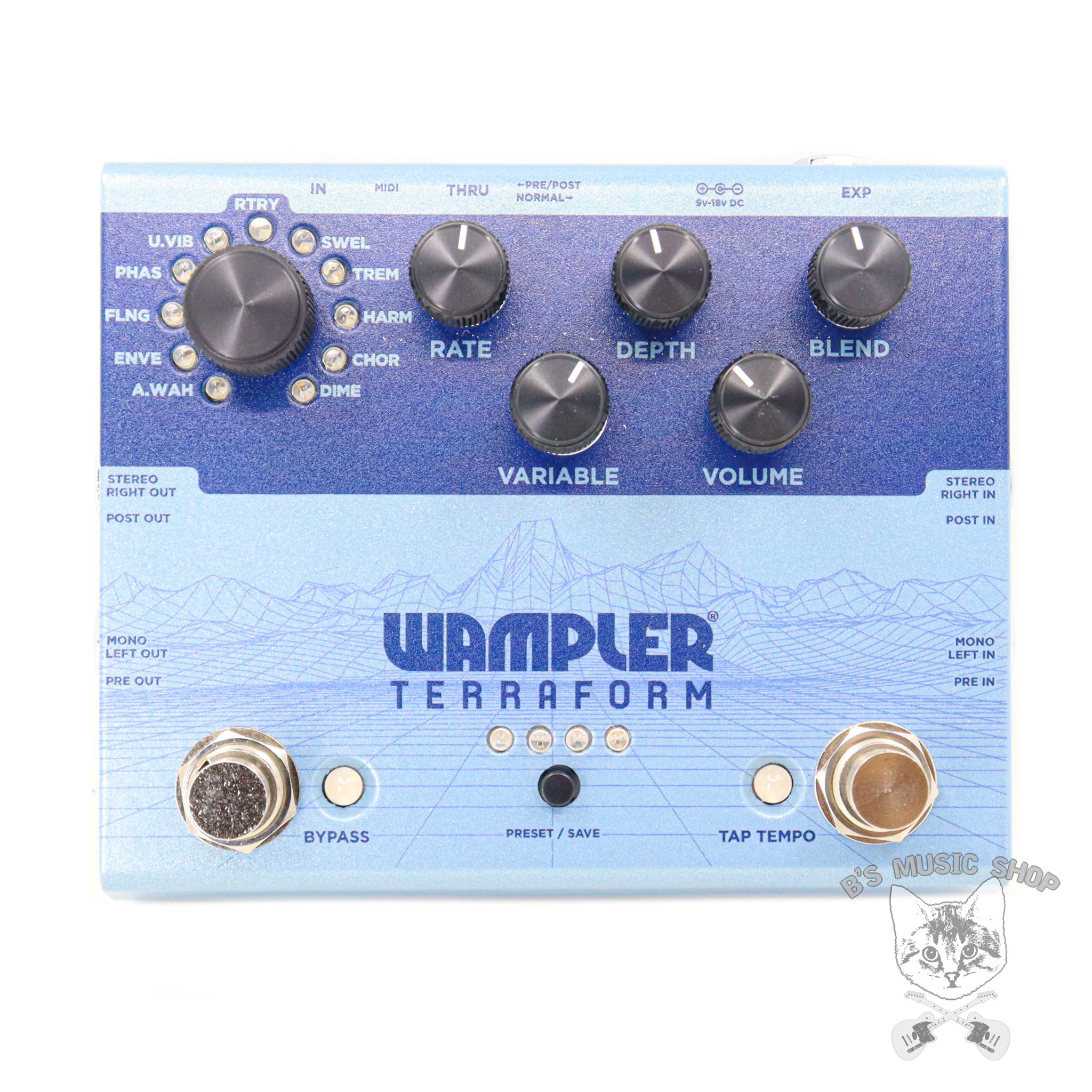 Wampler Terraform Multi-Modulation Effects Box with Advanced DSP and  Programmable Presets