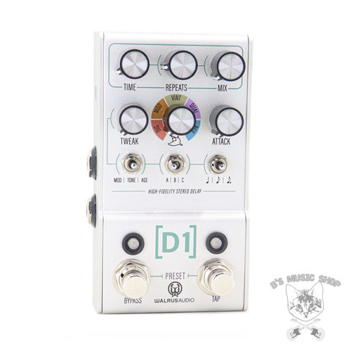 Walrus Audio Walrus Audio Mako Series D1 V2 High-Fidelity Stereo Delay Walrus Audio Walrus Audio Mako Series D1 V2 High-Fidelity Stereo Delay