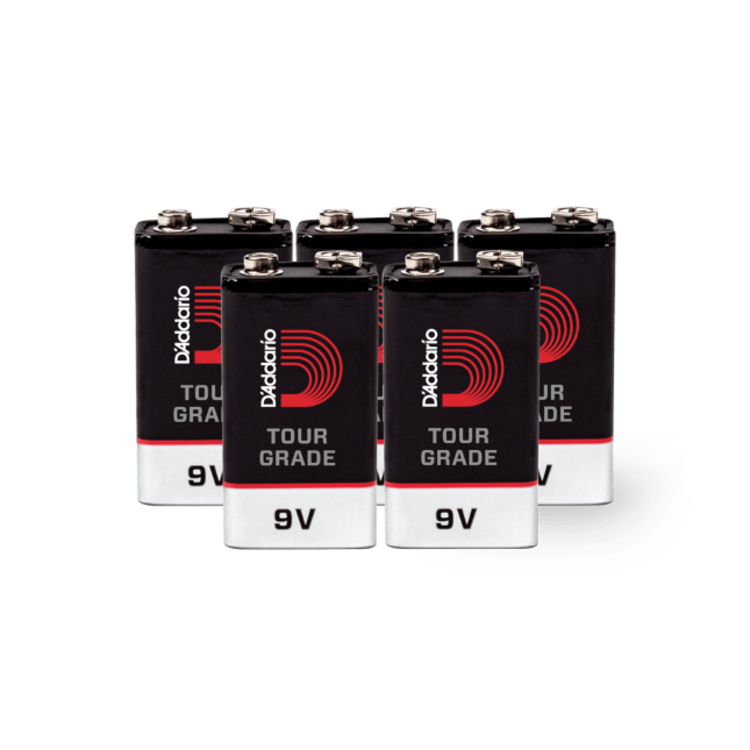 D'Addario D'Addario 9V Battery, 5-pack