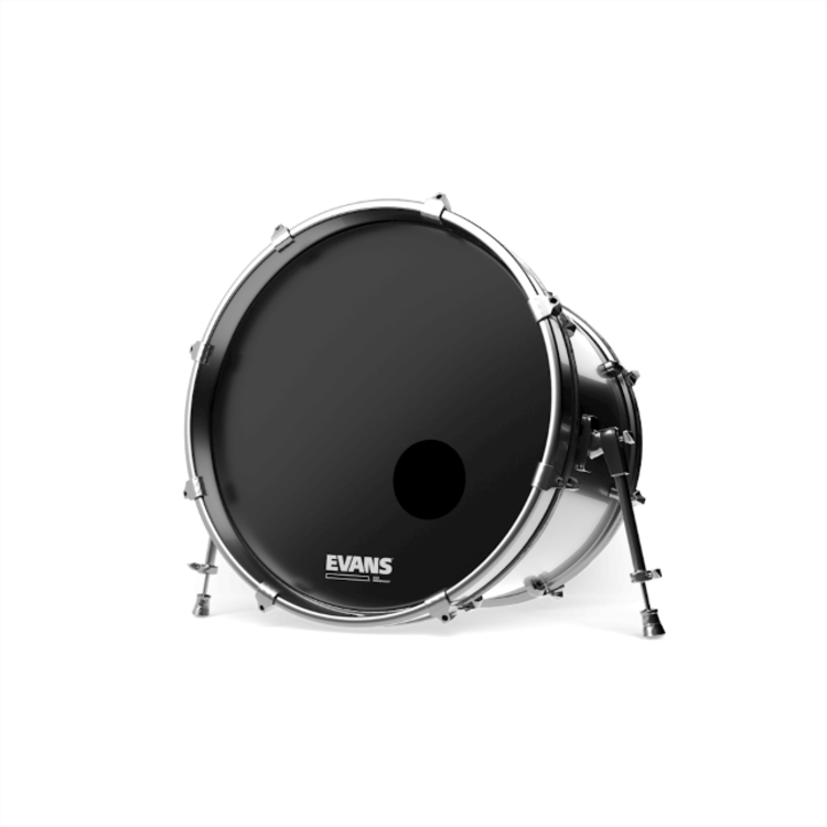 Evans Evans EQ3 Resonant Black Bass Drum Head, 22 Inch