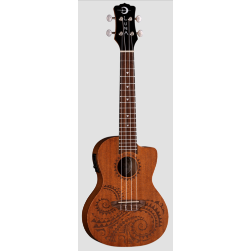 Luna Guitars Luna Tattoo Mahogany Acoustic/Electric Concert Ukulele w/Bag Luna Guitars Luna Tattoo Mahogany Acoustic/Electric Concert Ukulele w/Bag