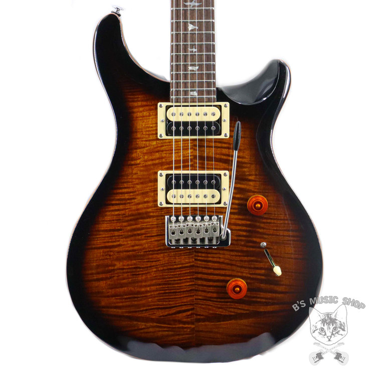 PRS PRS SE Custom 24 in Black Gold Sunburst w/Gig Bag