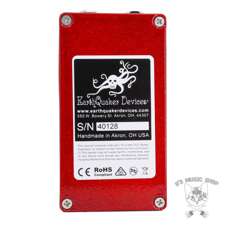 EarthQuaker Devices EarthQuaker Devices Plumes - B's Music Custom Red Starlight