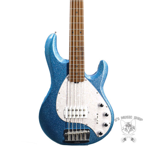 Sterling by Music Man Sterling by Music Man StingRay RAY35 Sparkle in Blue Sparkle w/Gig Bag