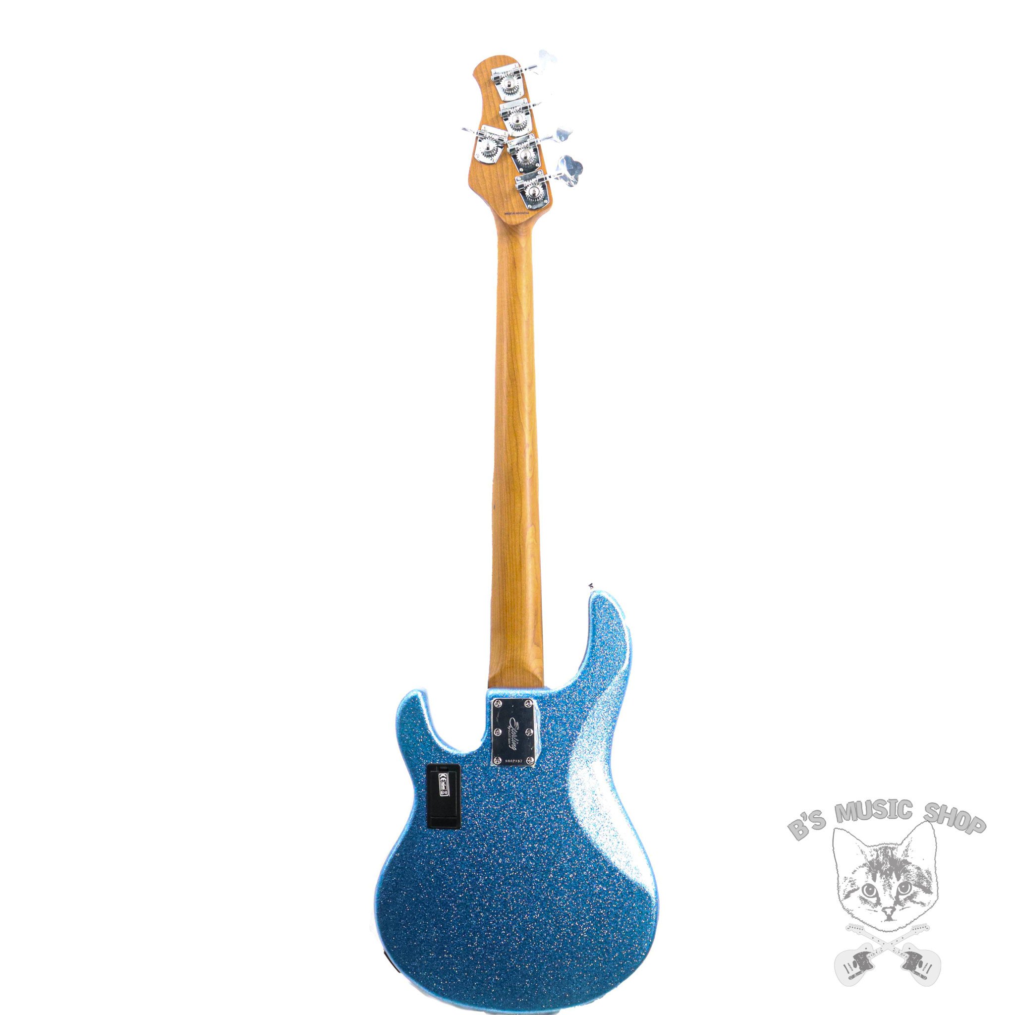 Sterling by Music Man StingRay RAY35 Sparkle in Blue Sparkle w/Gig 