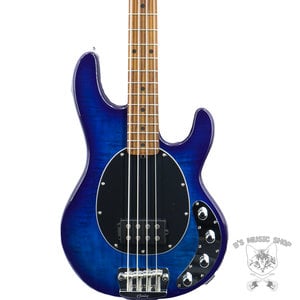 Sterling by Music Man Sterling by Music Man StingRay RAY34 Flame Maple in Neptune Blue w/Gig Bag