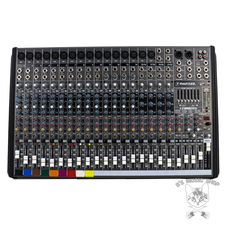 Used Mackie FX22 Mixer w/ Road Case