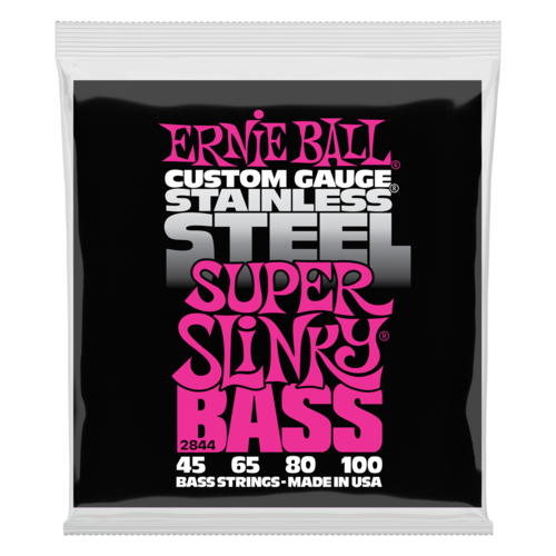 Ernie Ball Ernie Ball Super Slinky Stainless Steel Electric Bass Strings - 45-100 Gauge Ernie Ball Ernie Ball Super Slinky Stainless Steel Electric Bass Strings - 45-100 Gauge