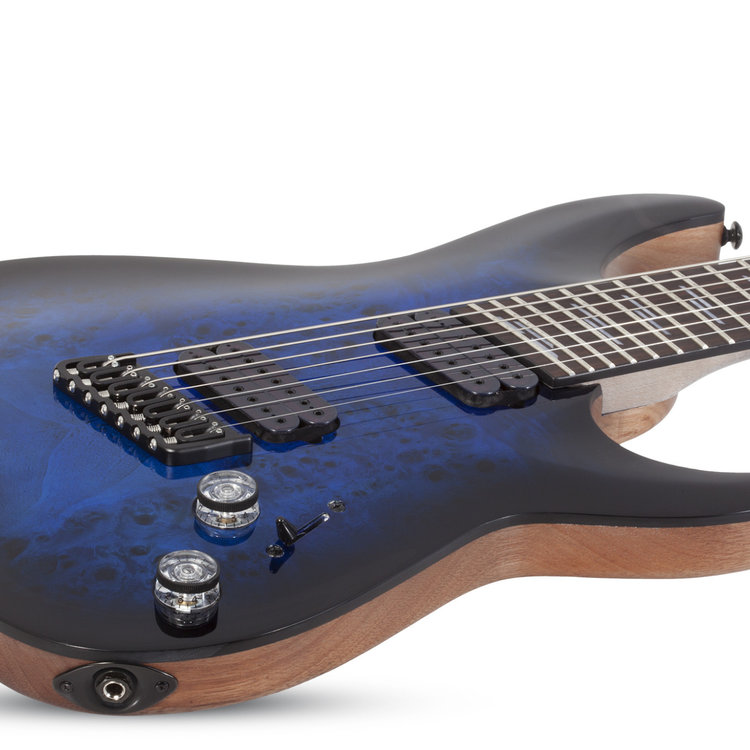 Schecter Schecter Omen Elite-7 MS in See-Thru Blue Burst