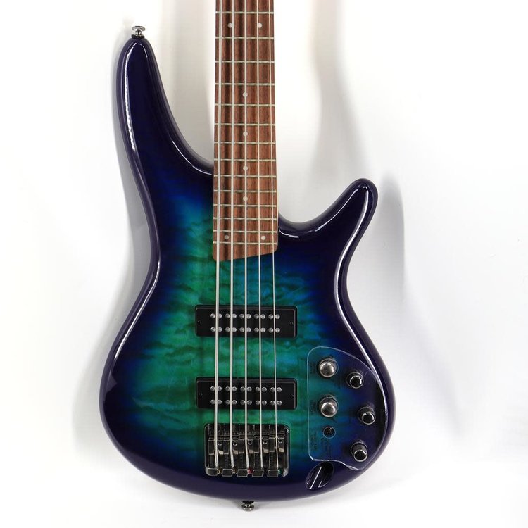 Ibanez Ibanez Standard SR405EQM 5-String Electric Bass - Surreal Blue Burst