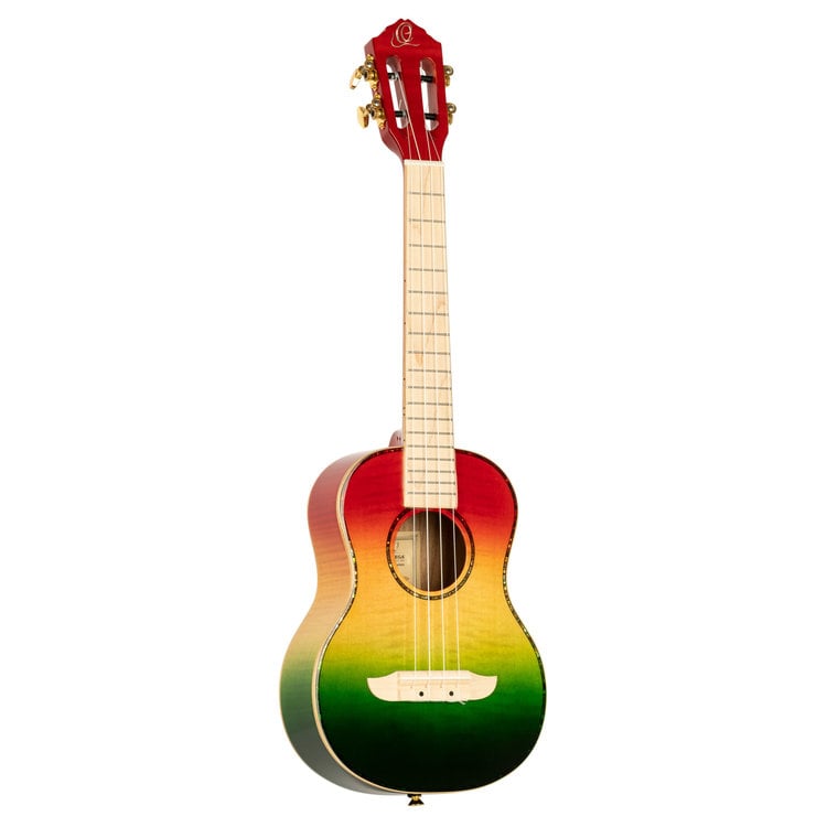 Ortega Ortega Prism Series Tenor Ukulele w/Bag - Tri-Color Fade