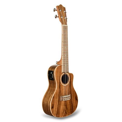 Lanikai Lanikai All Solid Acacia Cutaway Electric Concert Ukulele w/Case Lanikai Lanikai All Solid Acacia Cutaway Electric Concert Ukulele w/Case