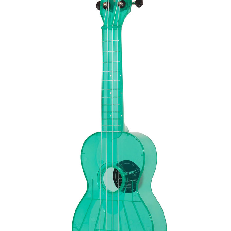 Kala Kala Waterman Fluorescent Blue Raspberry Soprano Ukulele