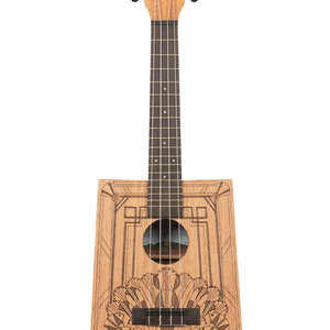 Kala Kala Art Deco Cigar Box Concert Ukulele w/Bag