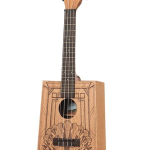 Kala Kala Art Deco Cigar Box Concert Ukulele w/Bag