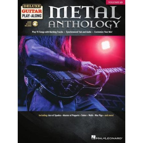 Hal Leonard Metal Anthology: Deluxe Guitar Play-Along Volume 15 Hal Leonard Metal Anthology: Deluxe Guitar Play-Along Volume 15