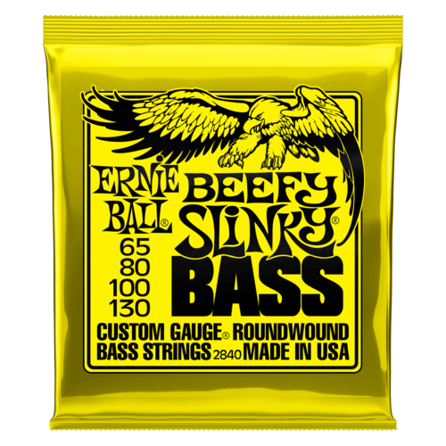 Ernie Ball Ernie Ball Beefy Slinky Nickel Wound Electric Bass Guitar Strings - 65-130 Gauge