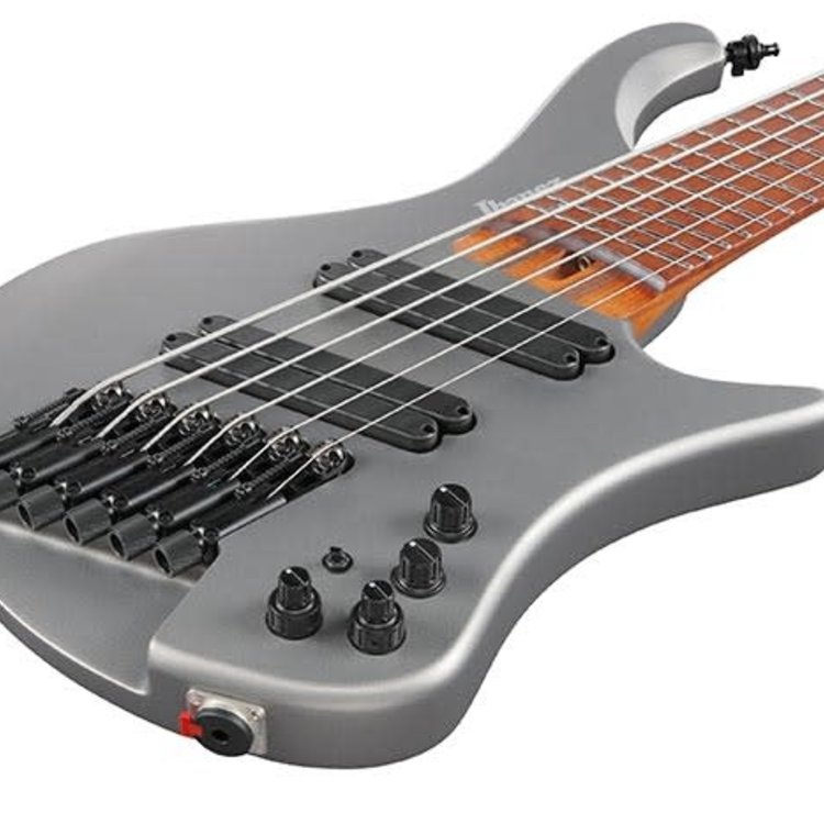 Ibanez Ibanez Bass Workshop EHB1006MS Ergonomic Headless 6-String  Multiscale Bass w/Bag - Metallic Gray Matte