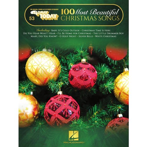 Hal Leonard 100 Most Beautiful Christmas Songs - E-Z Play Today #53