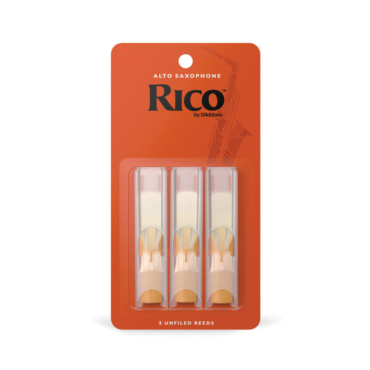 Rico Rico Alto Saxophone Reeds, 3-Pack