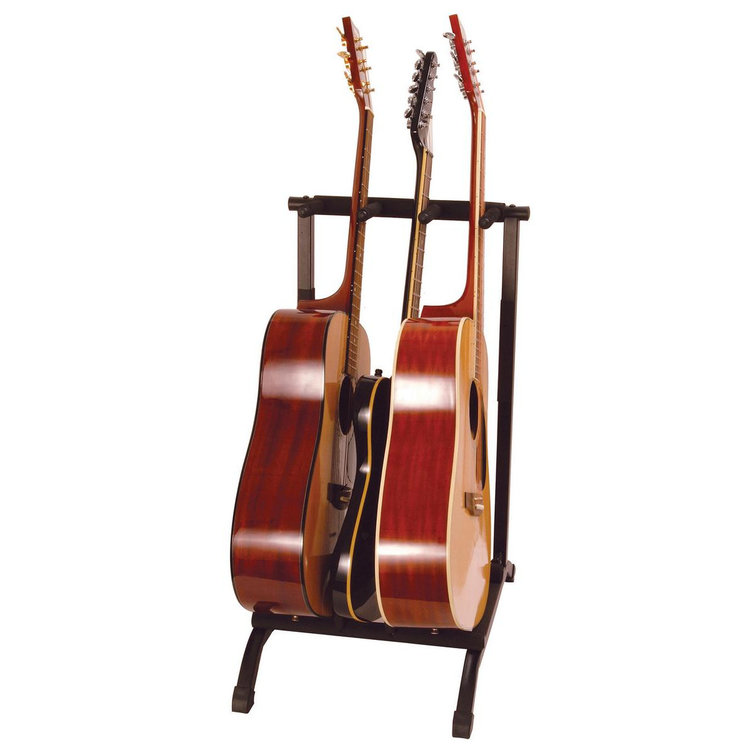 On-Stage On-Stage GS7361 Three-Space Foldable Multi-Guitar Rack