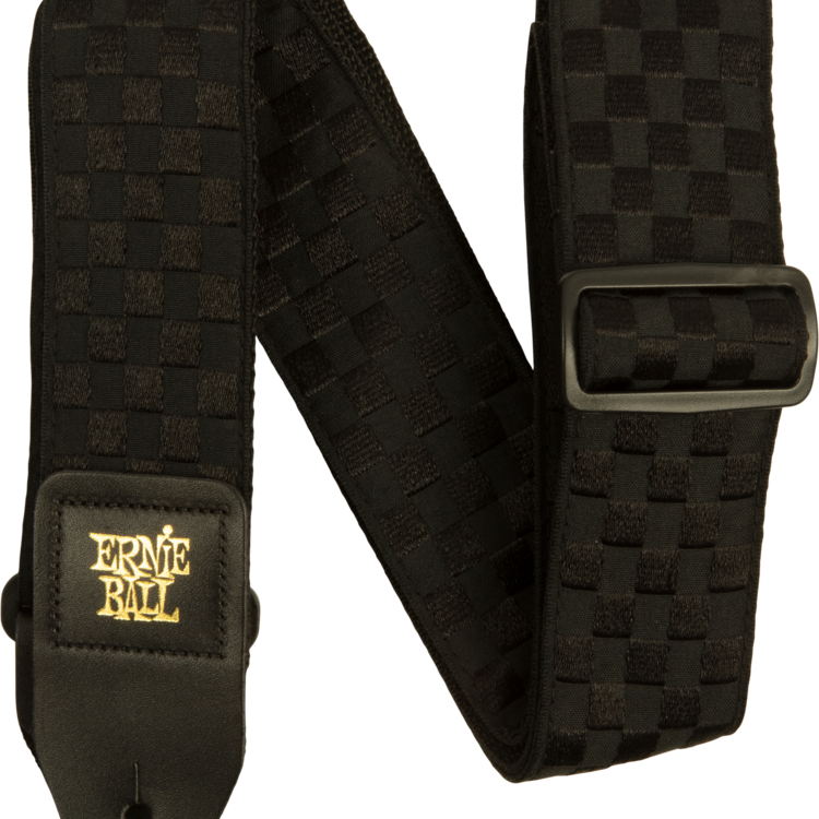 Ernie Ball Ernie Ball Black Checkers Jacquard Strap