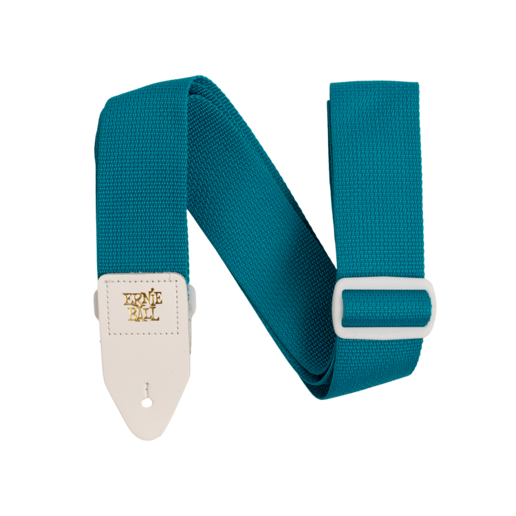 Ernie Ball Ernie Ball Teal & White Polypro Guitar Strap