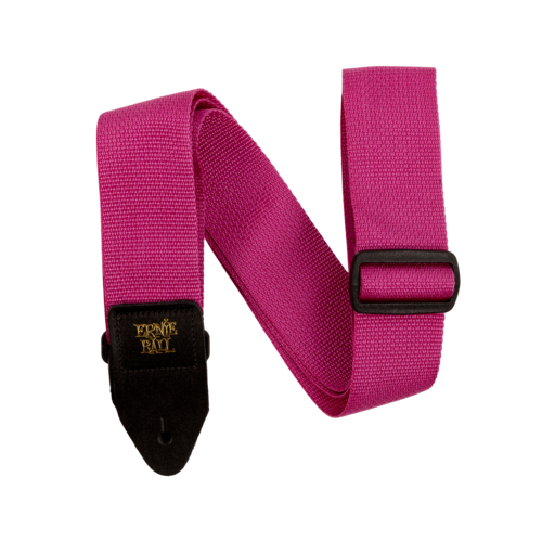 Ernie Ball Ernie Ball Raspberry & Black Polypro Guitar Strap Ernie Ball Ernie Ball Raspberry & Black Polypro Guitar Strap