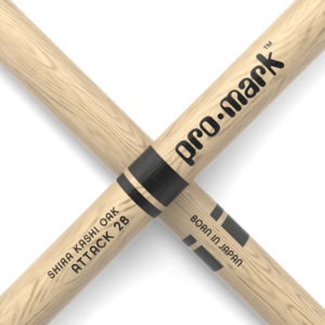 Promark ProMark Classic Attack 2B Shira Kashi Oak Drumstick, Acorn Oval Tip