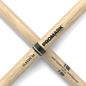 Promark Classic Attack 5A Shira Kashi Oak Drumstick, Oval Wood Tip
