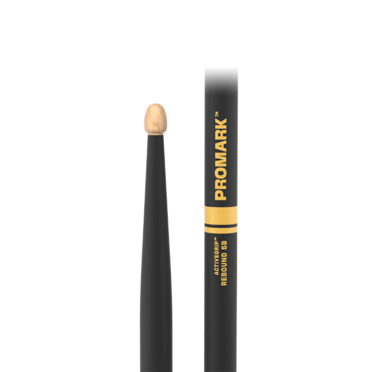 Promark ProMark Rebound 5B ActiveGrip Hickory Drumstick, Acorn Wood Tip