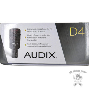 Used Audix D4 Professional Dynamic Instrument Microphone