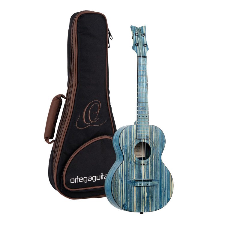 Ortega Ortega Bamboo Series Stonewashed Tenor Ukulele w/Bag