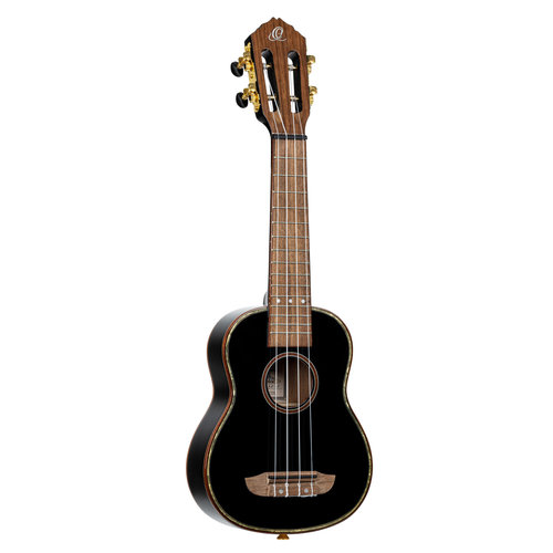 Ortega Ortega Onyx Series Soprano Ukulele w/Bag